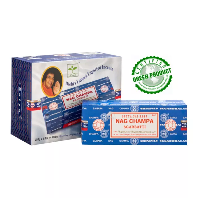 Satya Nag Champa 250gm  Shrinivas Sai Baba Incense Sticks Bulk 250 Gram Packet