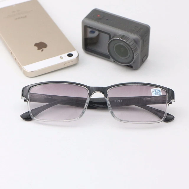 Myopia Nearsighted Reading Glasses Shade Spring Hinge Sunglasses -1.0~4.0 Reader