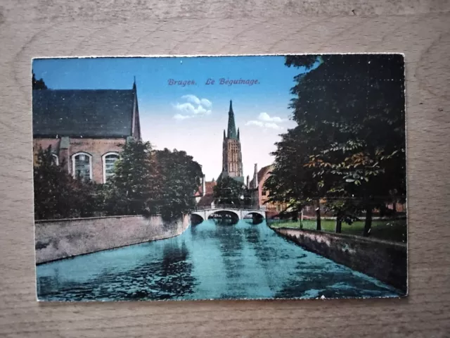 Bruges - Le Beguinage  -  Deutsche Feldpostkarte  des Marine-Korps