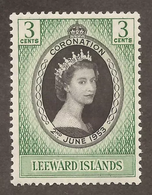 LEEWARD ISLANDS 1953 SG125 Coronation MM (JB14968)