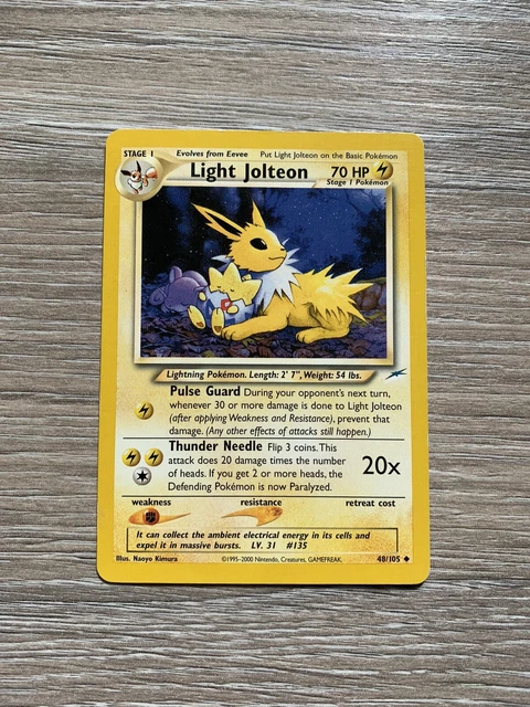 Light Jolteon | 48/105 | Neo Destiny Pokémon Card | NM
