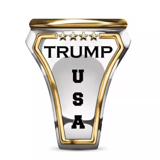 Donald Trump Goldring 2024 Americana Präsident New York Washington alte Medaille USA 2