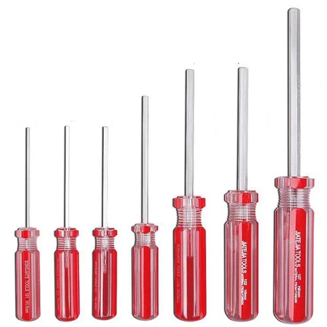 Hexagon Screwdriver Hand Tools For Repairing Electronics Hexagon Silver+Red