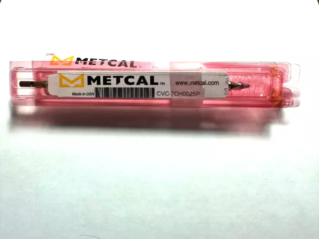 2 x Metcal CVC-7CH0025P Soldering Cartridge Chisel 30°, 2.5 mm (0.1 in) Tip