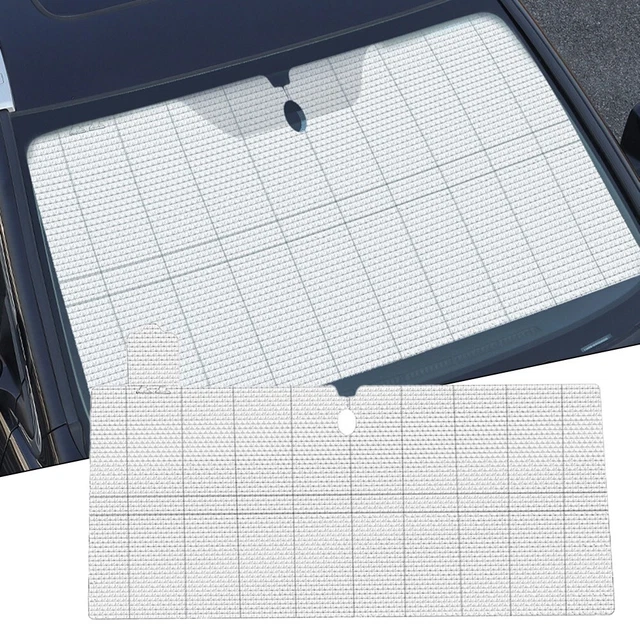 Pare-soleil Voiture Aluminium - L 130x70cm - Protection été/hiver - Repliable - Universel