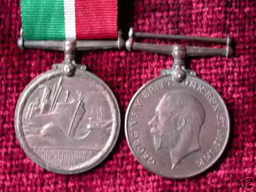 Replica Copy WW1 Mercantile Marine Medal Full Size