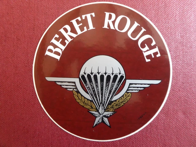 Écusson Parachutiste Légion En PVC 3D - 8x5 Cm - Fixation Scratch - Style Armée - 8