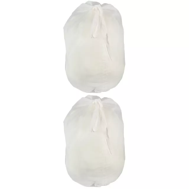 2 unidades bolsa de filtro de nailon blanca para alimentos bebé bolsa tensora
