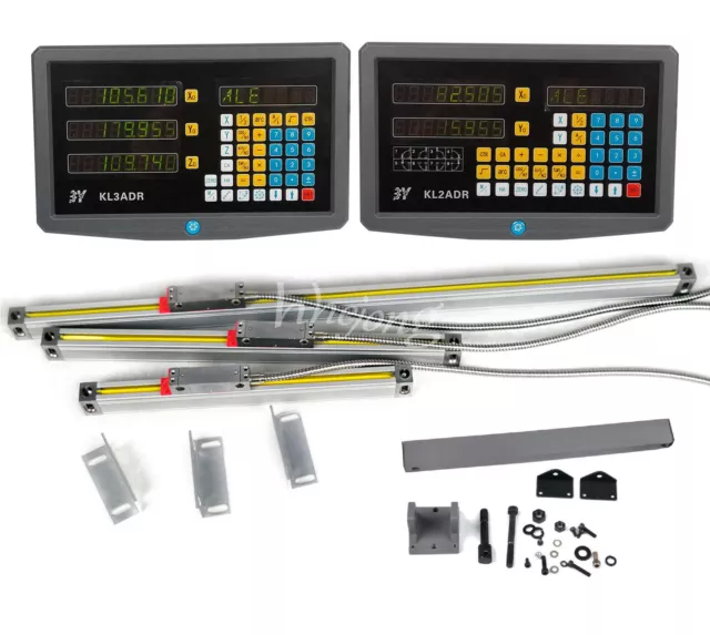 2/3 Axis Digital Readout 5um Linear Scale DRO Display for CNC Milling Lathe