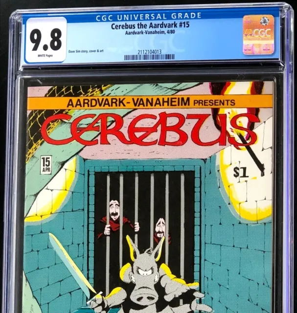 Cerebus the Aardvark #15 (1980) 💥 CGC 9.8 White Pages 💥 Rare! Dave Sim Comic 2