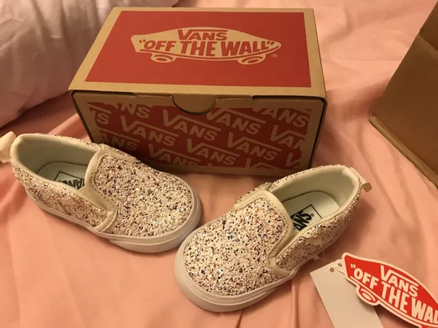 Vans asher hotsell glitter infant