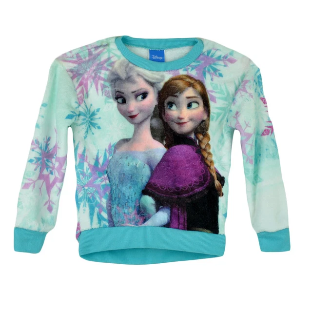 Disney Frozen Neve Sorelle Sublimazione Felpa Manica Lunga Ragazzi Camicia