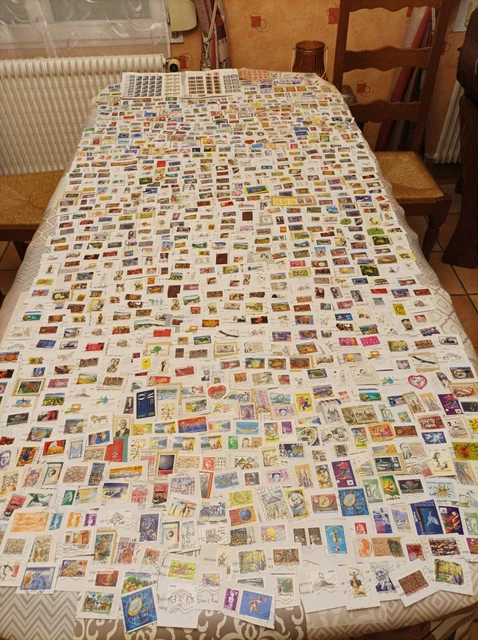 Lot De 1500 Timbres De France Oblitérés – Mélange Grands Et Petits Formats – Collection