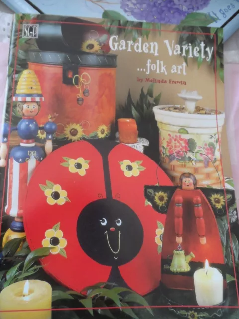 Garden Variety...folk art by Melinda Frewin -2002