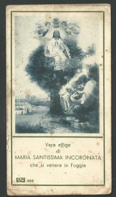 Estampa antigua de la Inmaculada Concepcion andachtsbild santino holy card
