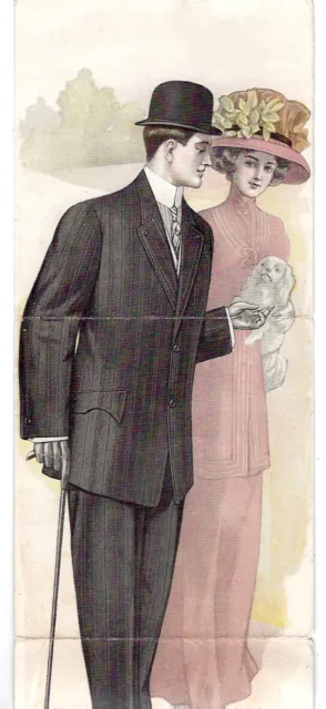 Vintage Folder Advertising J. L. Taylor & Co. Tailoring Of New York And Chicago