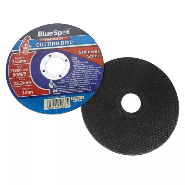 Metal Cutting Discs 1mm Ultra Thin 4 1/2" 115mm Angle Grinder Disc Steel 3