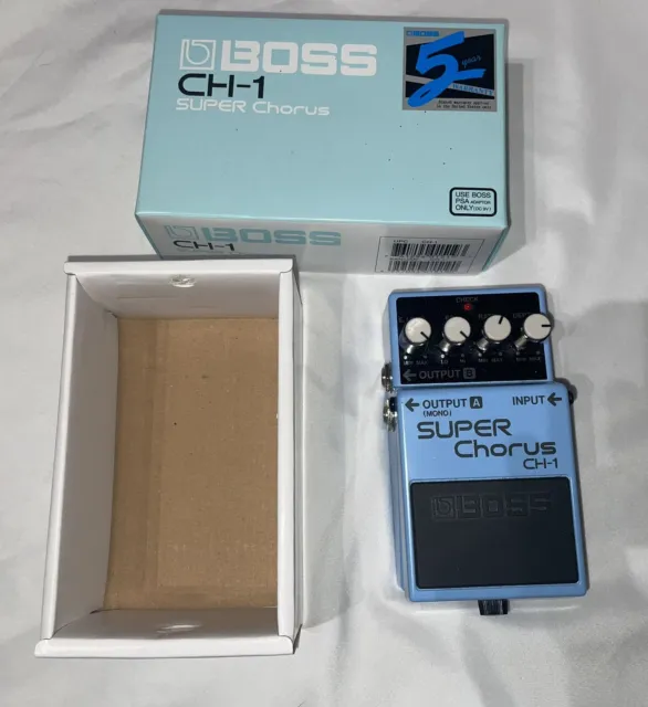 Boss CH-1 Super Chorus Guitar Pedal With Box Excellent Condition