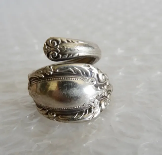 rING SPOON STYLE SZ 5 1/2 TOWLE STERLING SILVER UNISEX VINTAGE JEWELRY neocurio