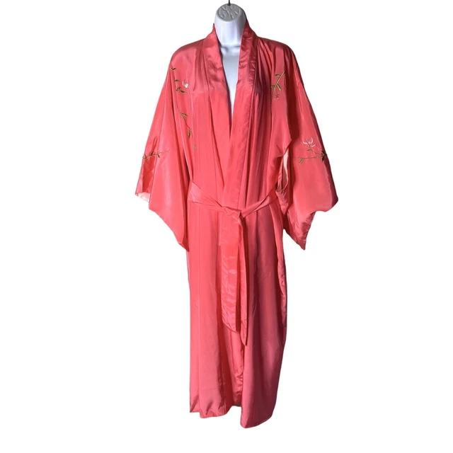 Japanese long kimono pink