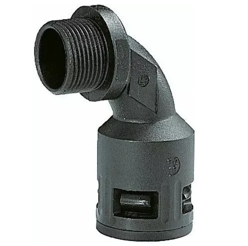 50.20.018.214, AEROS, Plastic connector, quick-type, bend 90�, NPT outer thread