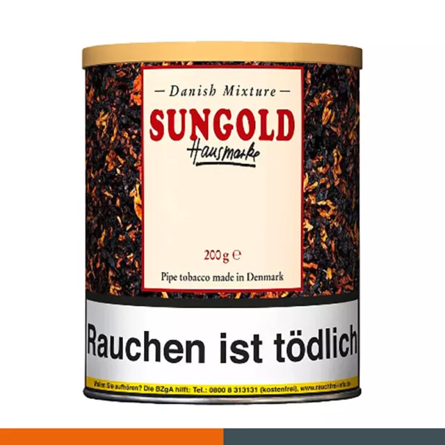 Danish Mixture Sungold (Vanille) Hausmarke Pfeifentabak 200g Dose Pipe Tobacco