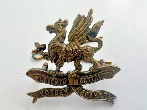 Cap Badge The The Border Regiment - 11Th Battalion - Lonsdale - Original