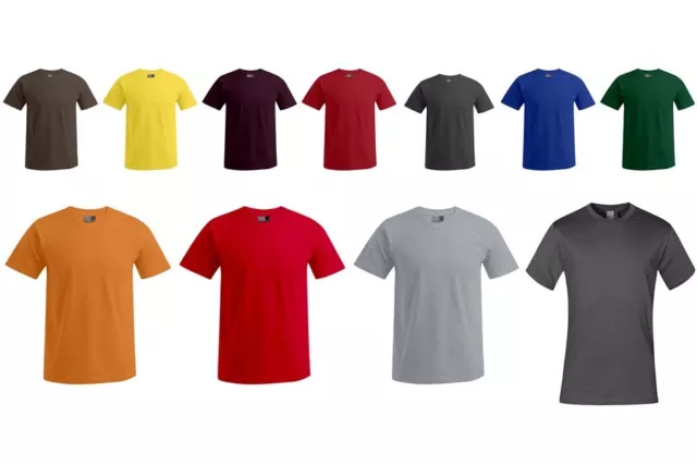 PROMODORO Premium T-Shirt Herren Rundhals Shirt Übergröße bis 5XL 3000 NEU