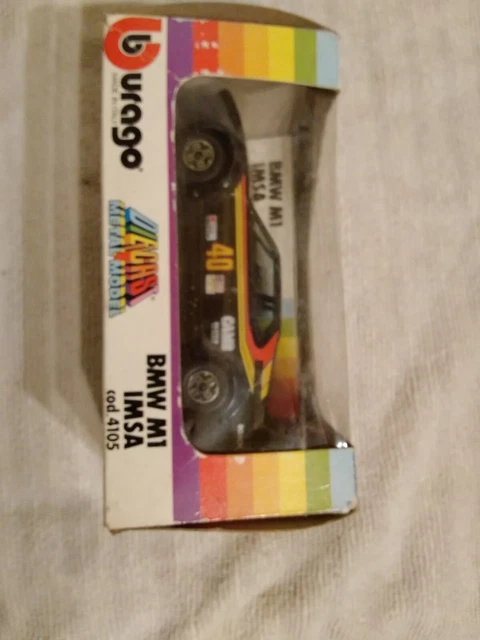 Voiture Miniature Vintage Burago BMW M1 #40 Cam2 Rally - Échelle 1:43 - Modèle Collection - Occasion