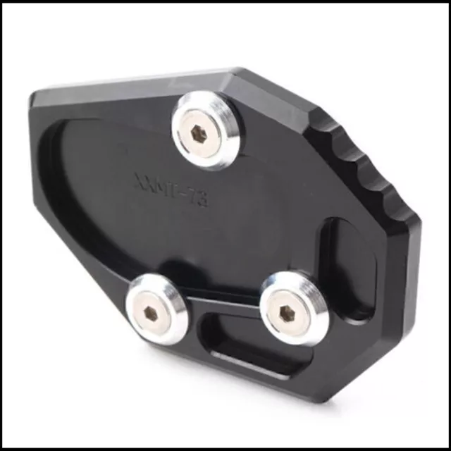 Kickstand Side stand Extension Pad Black Fits For BMW F 800R 2009-2014