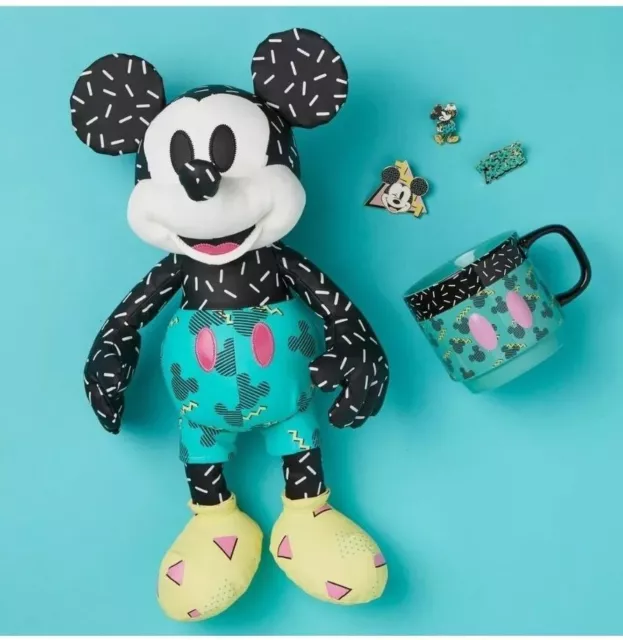 Disney Store Mickey Mouse Memories September Plush Pin Mug 3 Piece Set 90s 1990