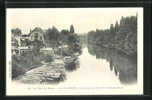 CPA La Varenne, Vue Prise du Pont de Chennevieres