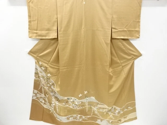 6313116: Japanese Kimono / Vintage Iro-Tomesode / Kinsai / Pine  & Ume Blossom W