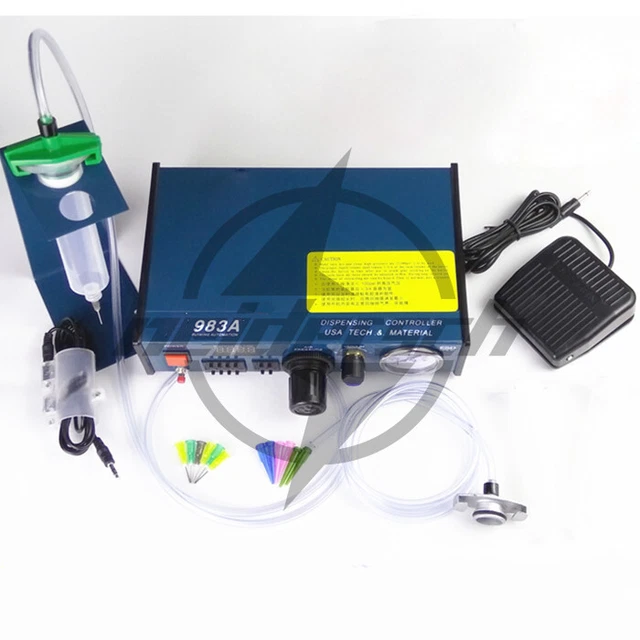 983A Auto Digital Glue Dispenser Tool Solder Paste Liquid Drop Machine 220V