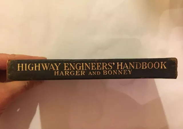 Highway Engineers Handbook By Harger & Bonney 1912 Rare First Edition Book