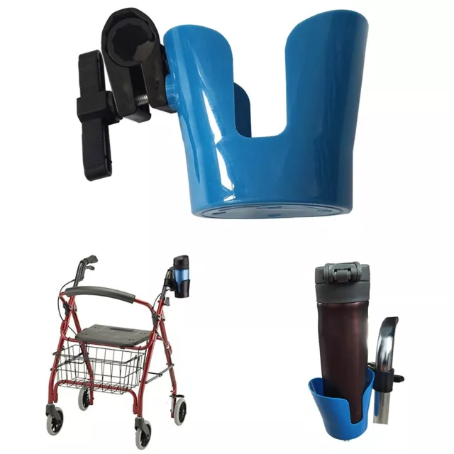 Universal Plastic Cup Holder Universal For Wheelchair Walker Rollator Stroller