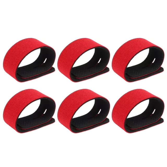 10x Reusable Fishing Rod Ties Holder Strap Tackle Band Fixing Fastener Wrap Belt