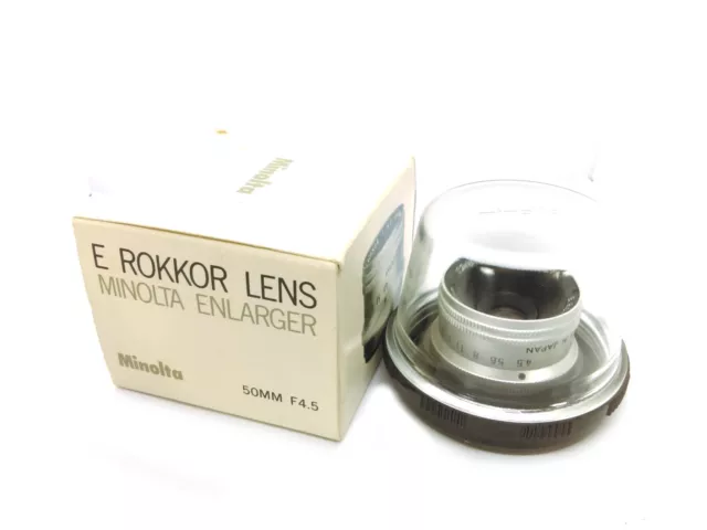 Vintage MINOLTA E. ROKKOR 50mm f/4.5 Enlarger Lens - MINT Condition