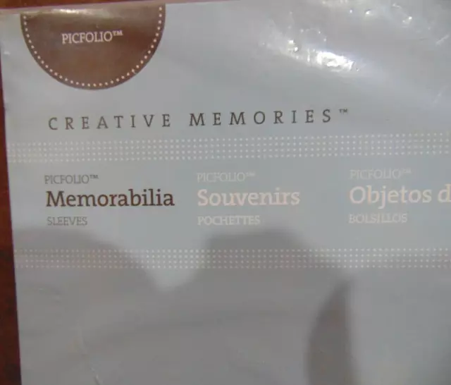 Creative Memories Picfolio Memorabilia Sleeves 5 Pages Full Pocket 11x14 Open 2