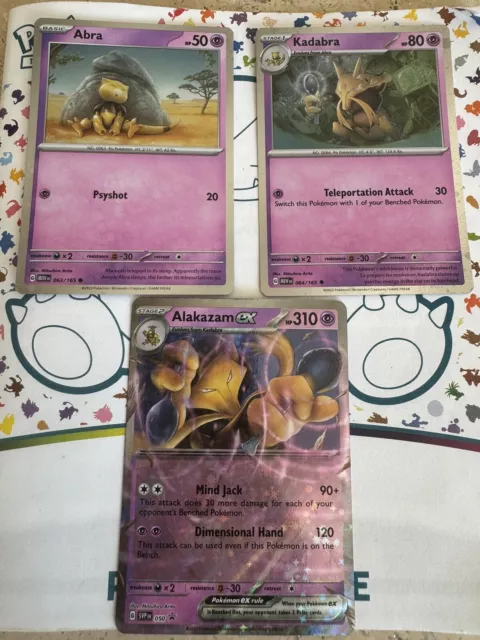  Alakazam ex 065/165 - Pokemon 151 - Double Rare - Evolution 3  Card Set - Kadabra Abra : Toys & Games