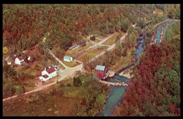 Aerial View Rainbow Trout Ranch Rockbridge Missouri Chrome Postcard