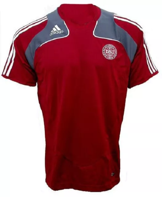 ADIDAS Herren Trikot Dänemark DBU TRG JSY Fussball Grösse M / 50 Rot Neu MAN