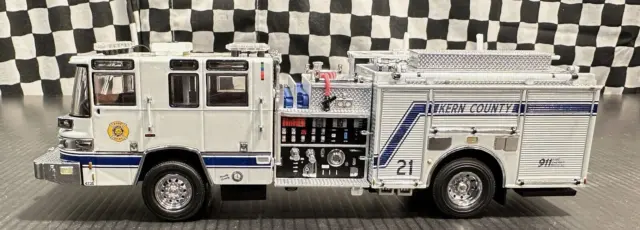 TWH Pierce Quantum Pumper Fire Fighting Vehicle-Kern County - White - 1:50 MIB