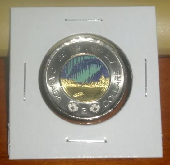 Canada 2017 BU Toonie $2 Two Dollar Glow in the dark coin Dance of the Spirits