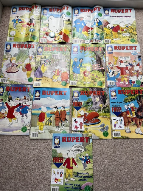 VINTAGE RUPERT THE Bear Comic Magazine Celebrity Clearmark Fortnightly ...