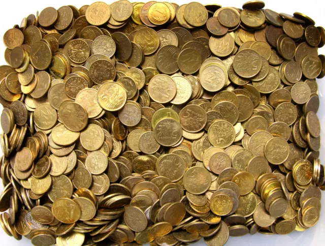 Konvolut Polen Kiloware 1 Grosz 2 Grosze 5 Groszy Mischung 1 KILOGRAMM 1 Kg LOT