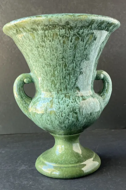 Vintage Haeger Avocado/Mint Green Trophy Footed Urn Shaped Vase/Planter