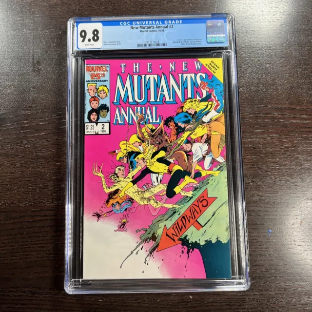 New Mutants Annual 2 CGC 9.8 WP (Marvel 86) 1st US App Psylocke