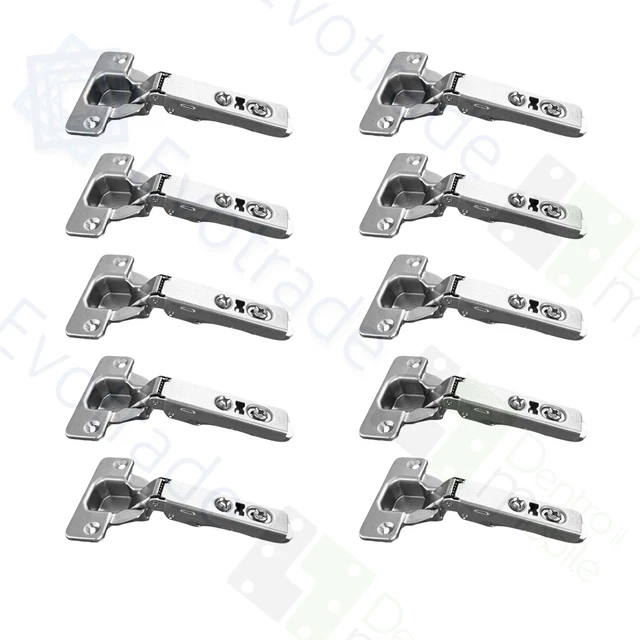 4 Cerniere A Ribalta 90° Regolabili 3D - Per Ante Armadi E Cucine, Diametro 35 Mm - Foto 9