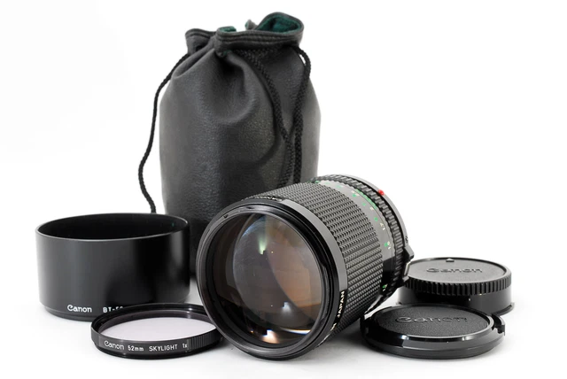 [ EXC+ 5] canon Neuf Fd Dnf 100mm F/2 Manuel Focus Objectif Avec / Hood De Japon